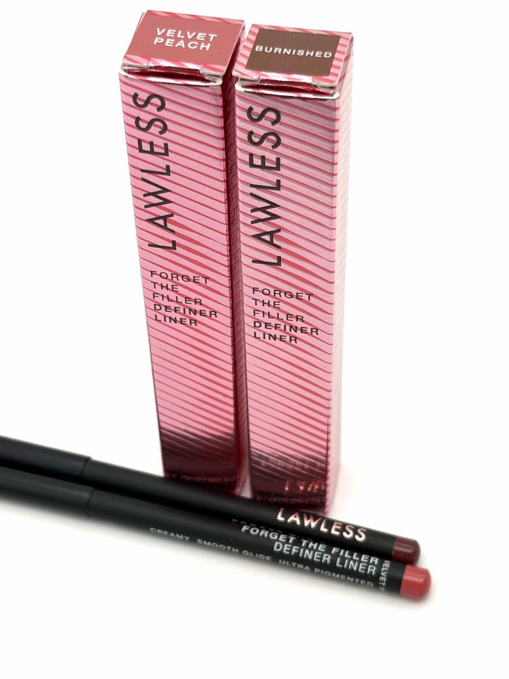 Lawless Forget The Filler Definer Liner - Velvet Peach & Burnished (2 Shade Set)